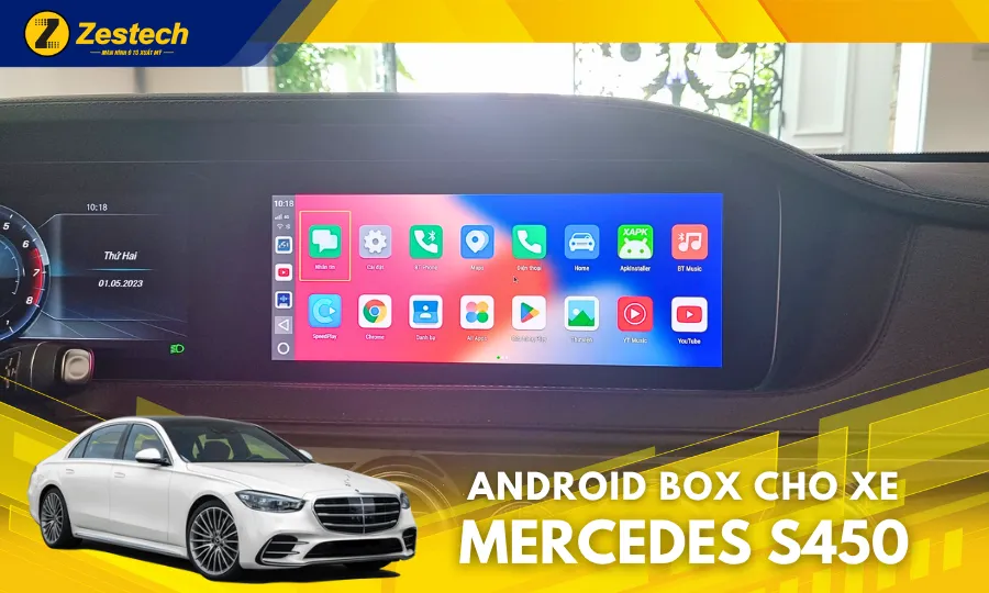 DX14 Plus – Android Box cho xe Mercedes S450