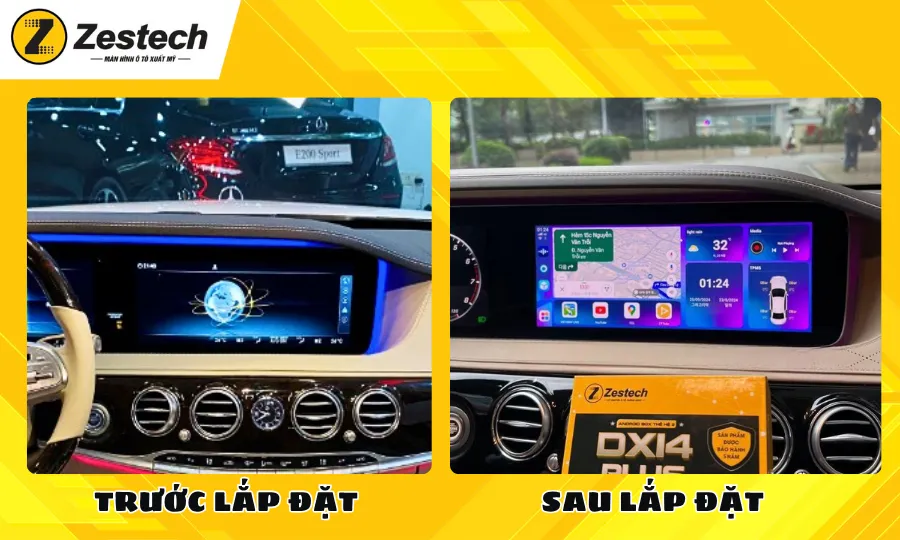 truoc-sau-khi-lap-dat-android-box-cho-xe-mercedes-s450