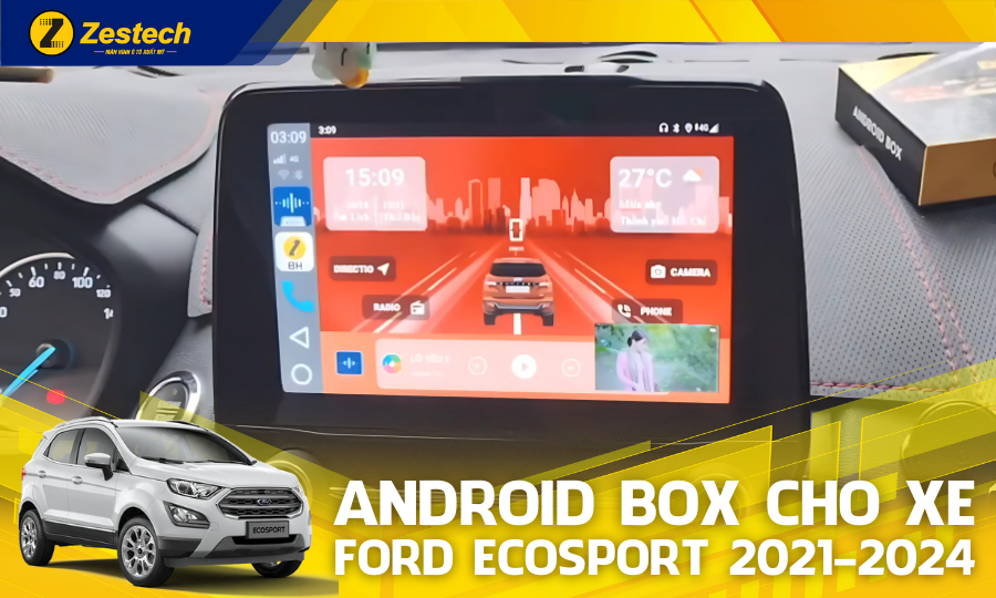DX165 – Android Box cho xe Ford Ecosport 2021-2024