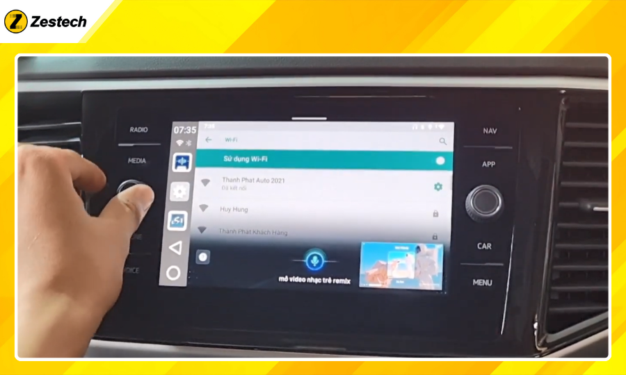 Android Box cho xe Volkswagen Teramont 2018-2020 điều khiển bằng giọng nói
