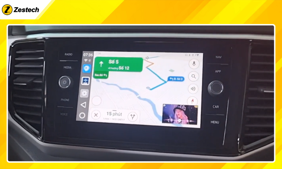 Android Box cho xe Volkswagen Teramont 2018-2020 tích hợp đa dạng bản đồ dẫn đường