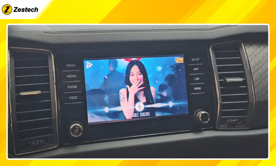 Xem youtube không quảng cáo với Android Box cho xe Skoda Kodiaq 2017-2021