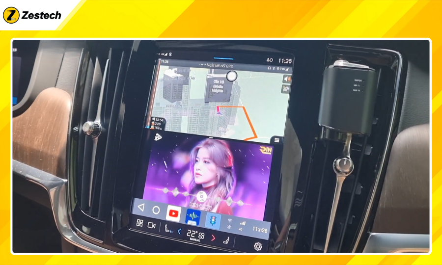 Trải nghiệm đa nhiệm cực mượt trên Android Box cho xe Volvo S90 2018-2021