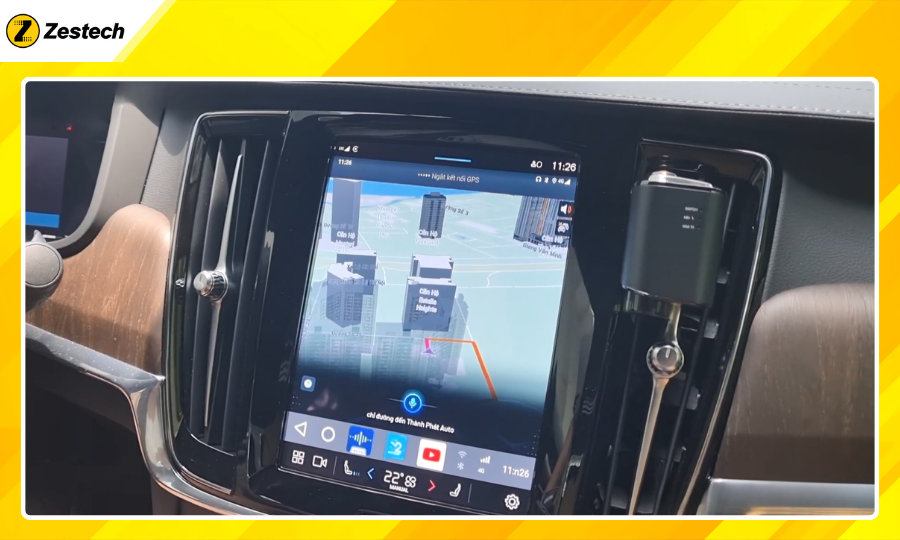 Android Box cho xe Volvo S90 2018-2021 tích hợp trợ lí AI Kiki