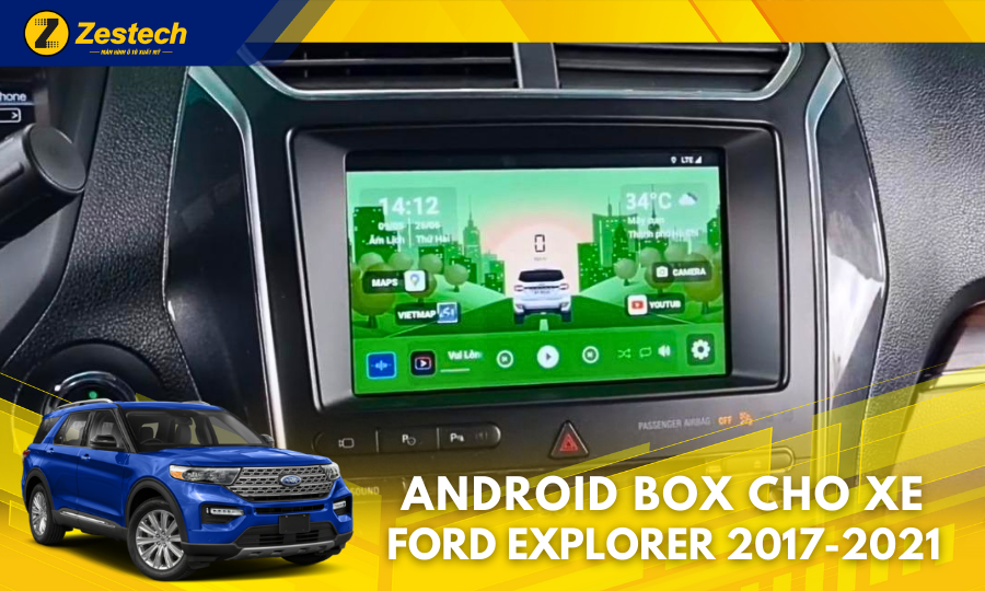 DX14 Plus – Android Box cho xe Ford Explorer 2017-2021