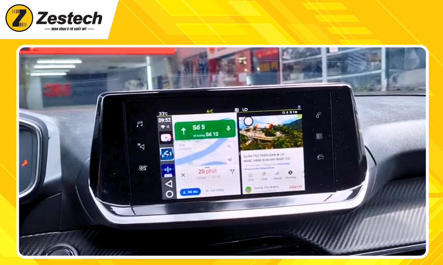 Android-box-cho-xe-Peugeot 2008 2020-2024-da-nhiem-hai-ung-dung