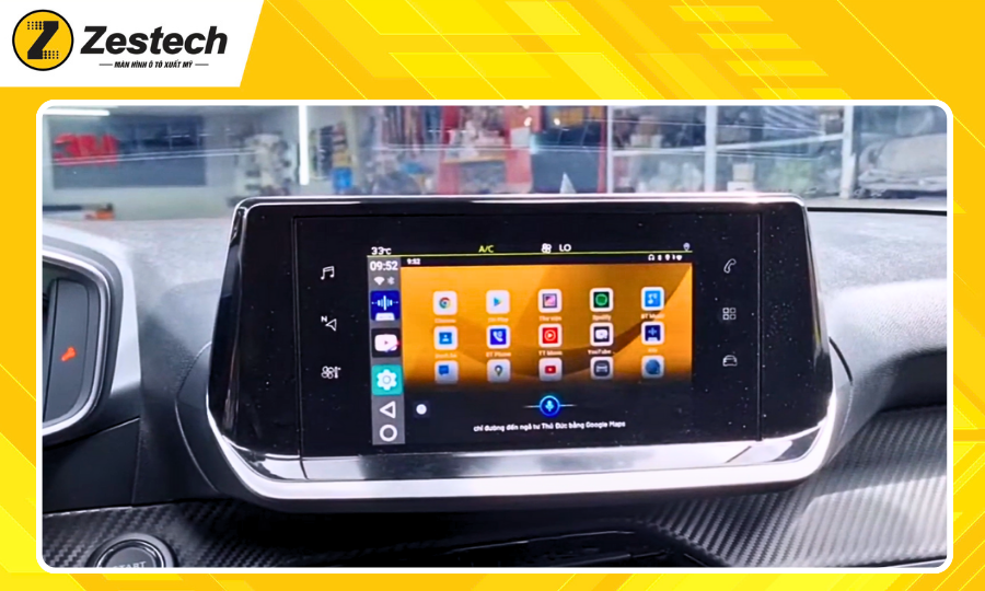 Android-box-cho-xe-Peugeot 2008 2020-2024-dieu-khien-giong-noi