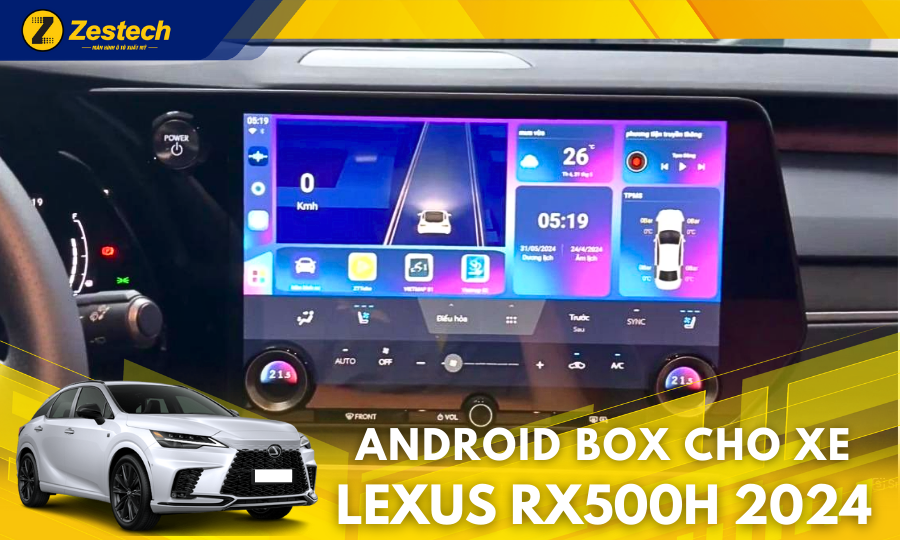 DX14 Plus – Android Box cho xe Lexus RX500h 2024