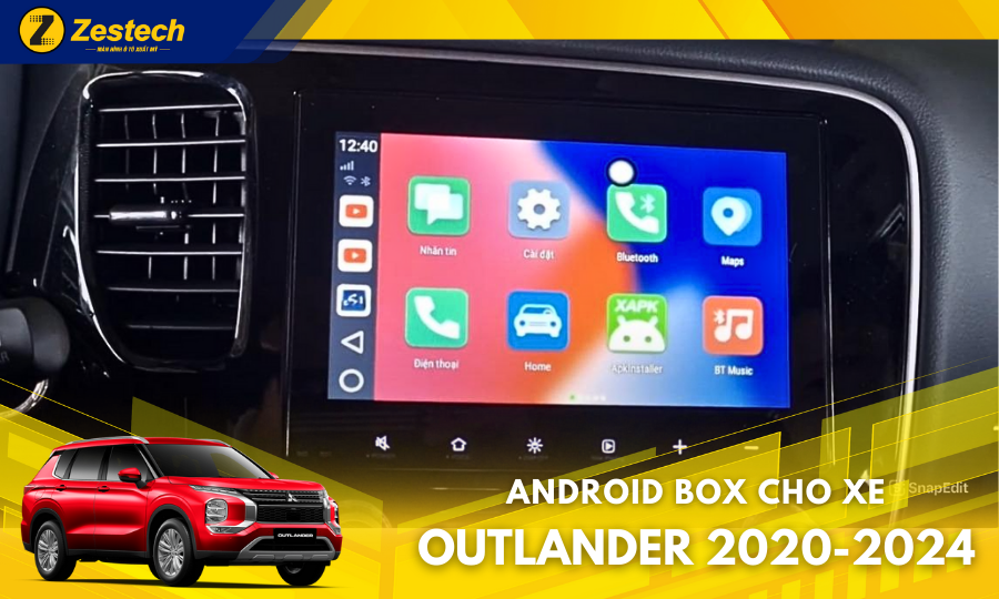 DX265 – Android box cho xe Mitsubishi Outlander 2020-2024