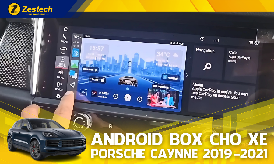 DX14 Plus – Android Box cho xe Porsche Cayenne 2019-2021