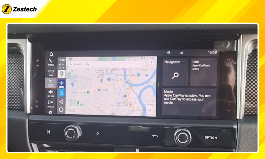 Android Box cho xe Porsche Cayenne 2019-2021 tích hợp đa dạng bản đồ dẫn đường