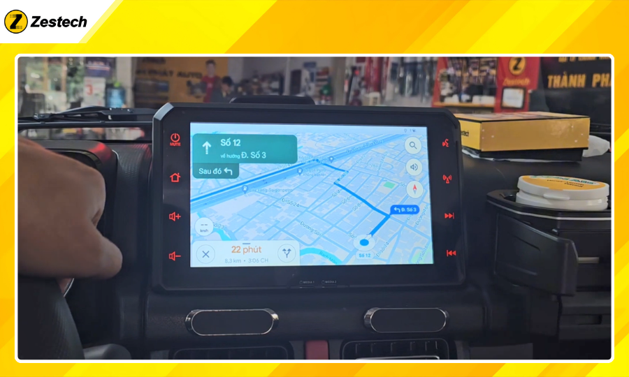 Android Box cho xe Suzuki Jimny 2018-2024 tích hợp đa dạng bản đồ dẫn đường