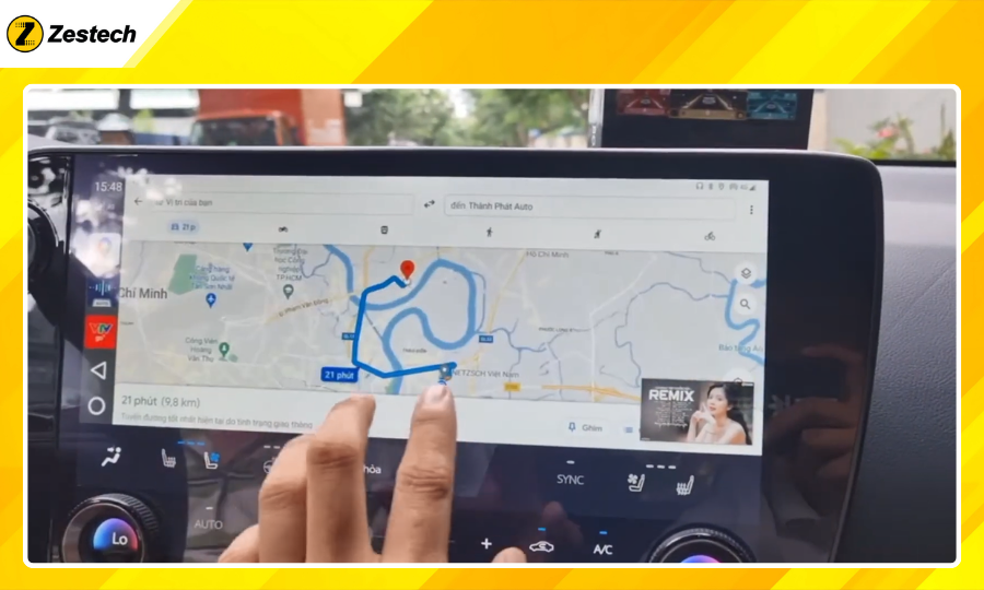 Android Box cho xe Lexus NX350h 2022-2023 tích hợp đa dạng ứng dụng dẫn đường