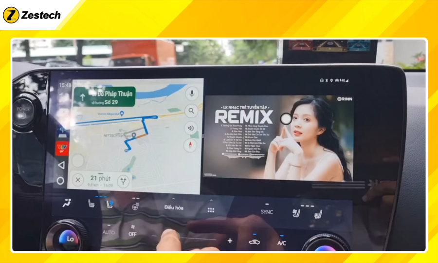 Trải nghiệm đa nhiệm với Android Box cho xe Lexus NX350h 2022-2023
