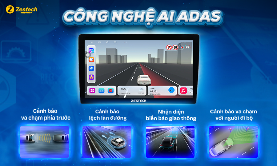 Công nghệ AI ADAS hỗ trợ lái xe an toàn