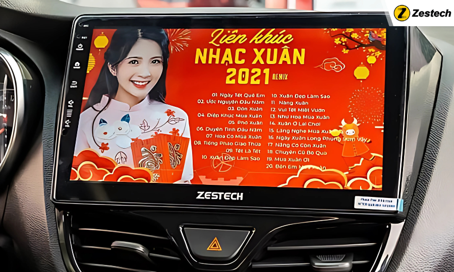 Màn hình cho VinFast Fadil (Zestech) tích hợp đa dạng ứng dụng giải trí