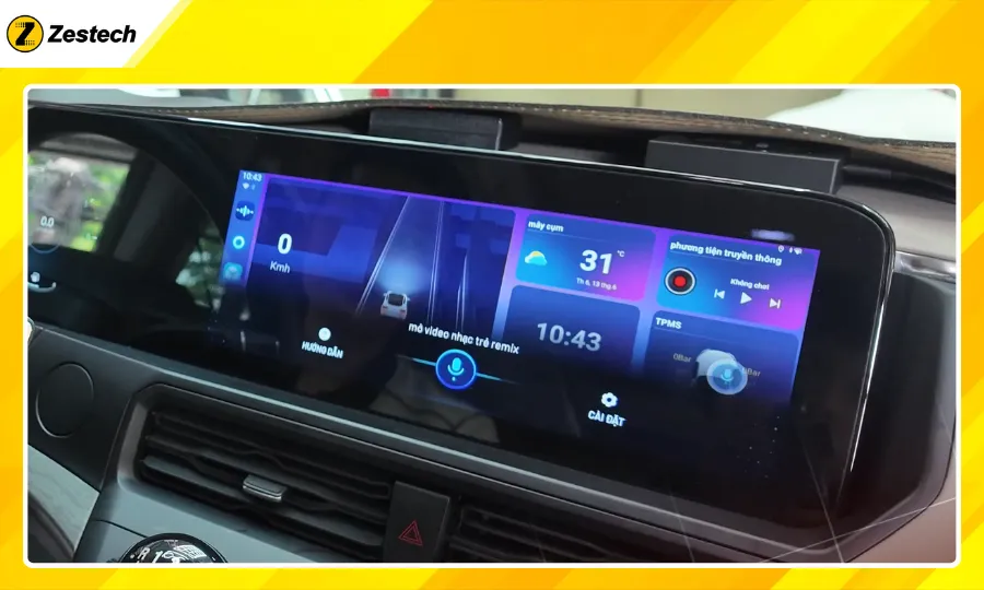 Điều khiển Android Box cho xe Ford Transit 2024–2025 bằng giọng nói