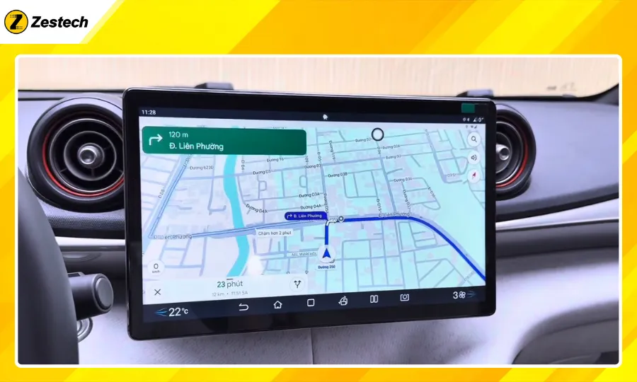 Android Box cho xe BYD Dolphin tích hợp đa dạng ứng dụng đẫn đường