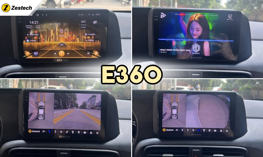 E360 - Màn hình ô tô giá rẻ của Zestech