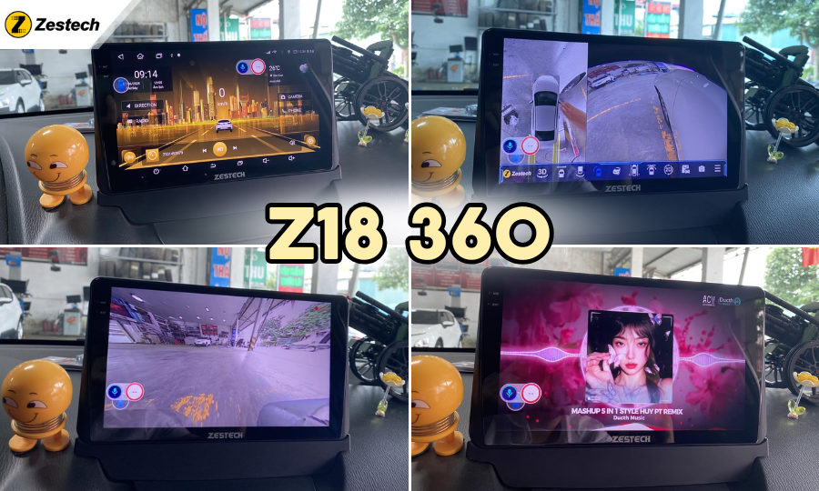 Z18 360 - Màn hình ô tô giá rẻ của Zestech