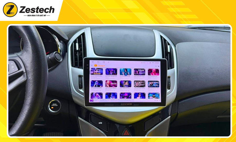 Giải trí trên màn hình ô tô cho xe Chevrolet Cruze 2016-2018