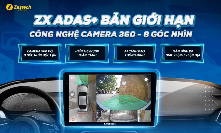 Công nghệ Camera 360 - 8 góc nhìn trên ZX ADAS+ Bản Giới hạn