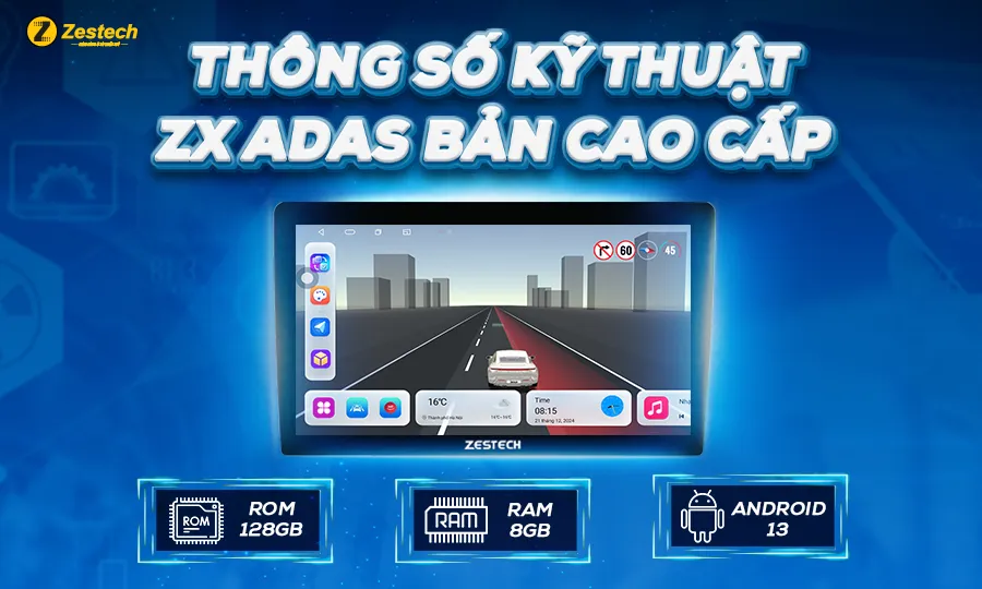 Thông số kỹ thuật Màn hình ZX ADAS Bản Cao cấp