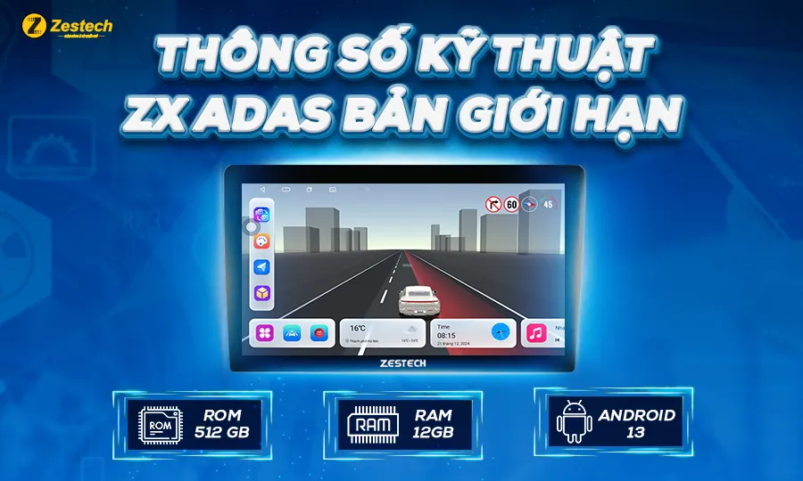 Thông số kỹ thuật Màn hình ZX ADAS Bản Giới hạn