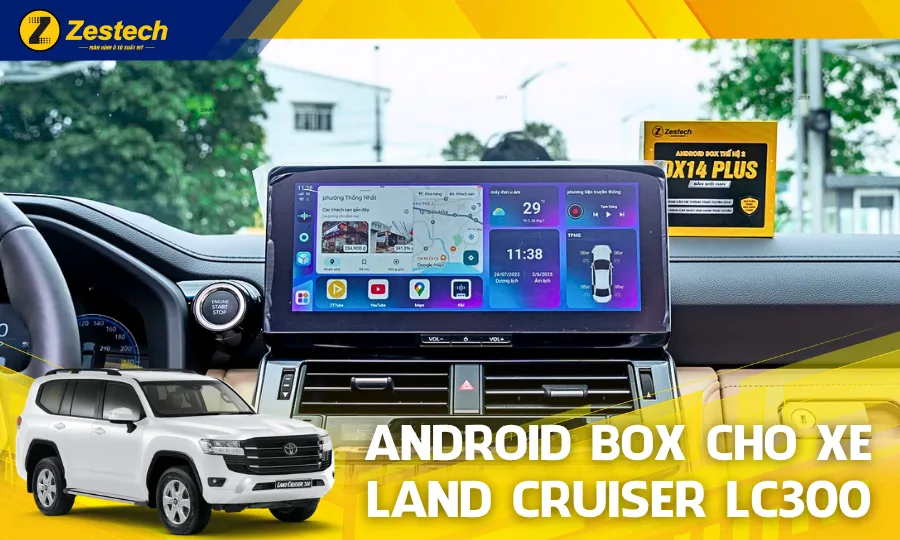 DX14 Plus – Android Box cho xe Land Cruiser LC300