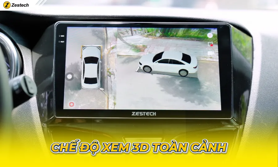 Camera 360 - 8 góc nhìn | Chế độ hiển thị 3D toàn cảnh