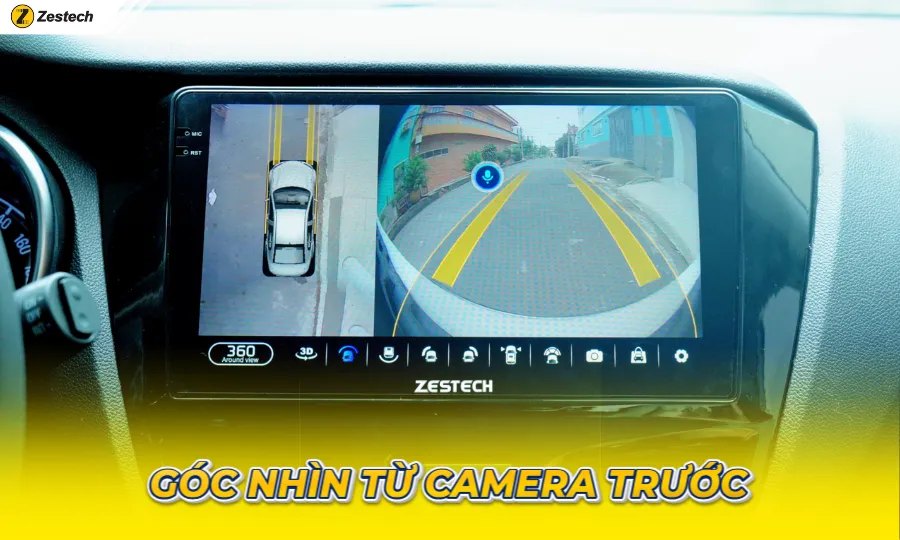 Camera 360 - 8 góc nhìn | Chế độ hiển thị camera trước