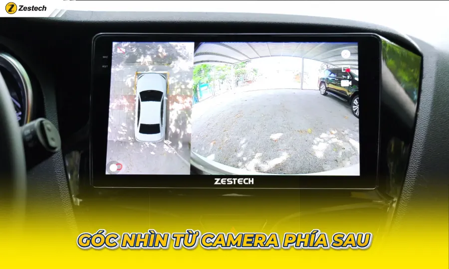 Camera 360 - 8 góc nhìn | Chế độ hiển thị camera sau