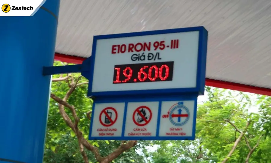 Giá bán xăng E10