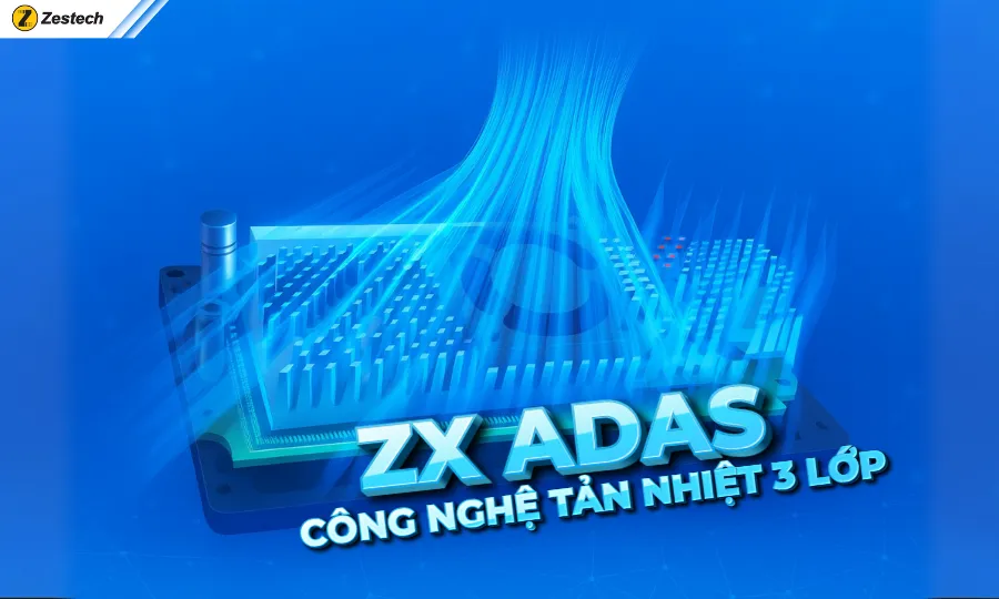 Công nghệ tản nhiệt 3 lớp với đế tản nhiệt hợp kim Titan trên ZX ADAS