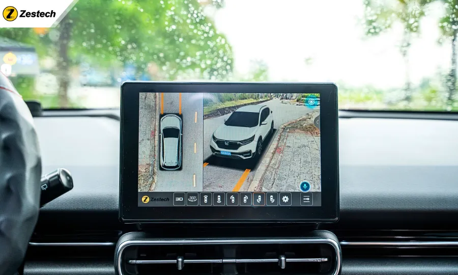 Man hinh Android cho xe Vinfast Limo Green Camera 360 1