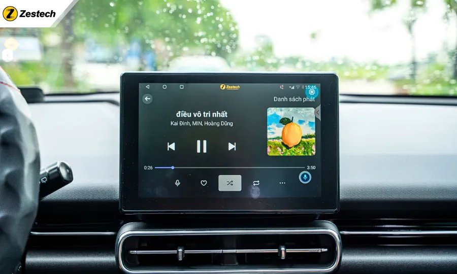 Màn hình Android cho xe Vinfast Limo Green-Hiển thị ngày đêm