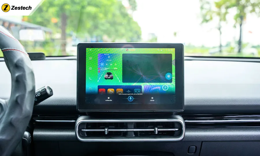 Màn hình Android cho xe Vinfast Limo Green-Ra lệnh giọng nói