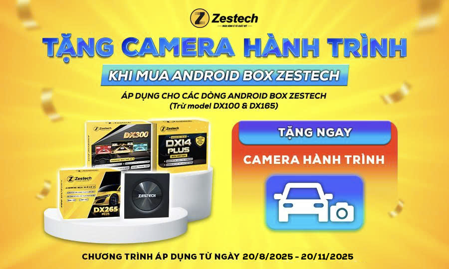 Mua Android Box Zestech – Tặng Camera hành trình