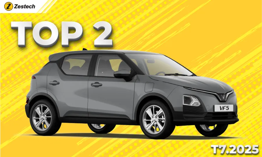 TOP 2 - Tháng 7.2025 | VinFast VF5 với 2.552 xe