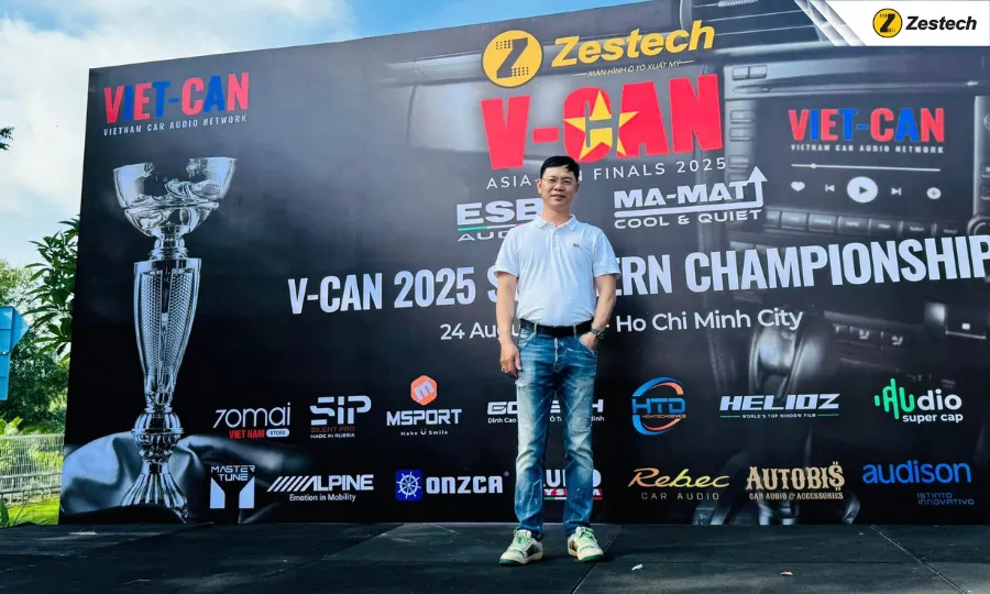 Ông Đồng Xuân Chính - Đại diện nhà tài trợ Zestech tham dự V-CAN Southern Championship 2025