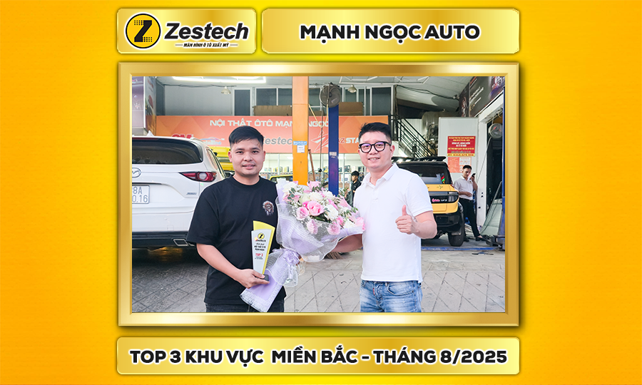Mạnh Ngọc Auto – Đại lý xuất sắc tháng 8/2025 – Khu vực miền Bắc