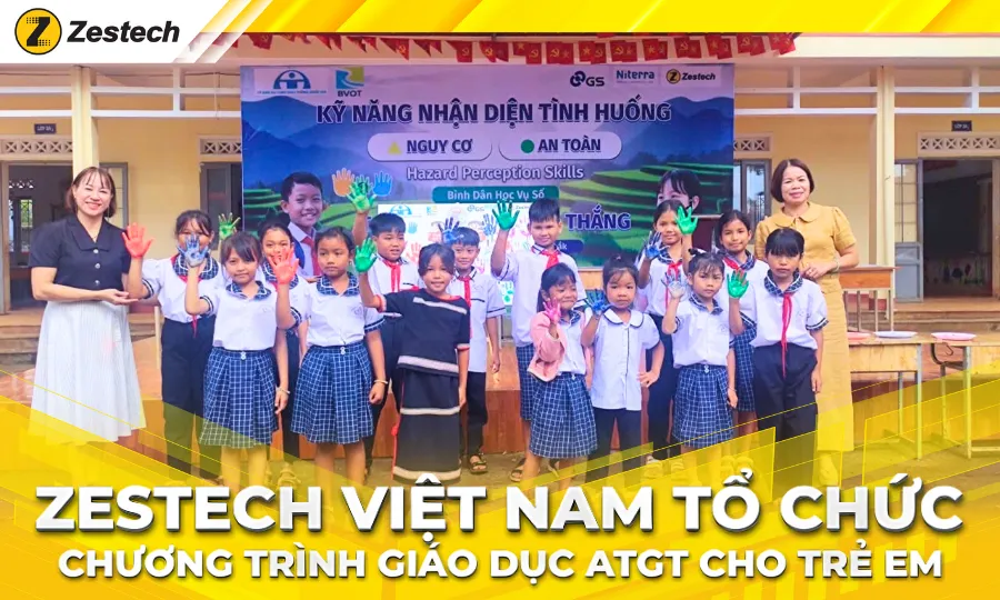 Zestech Việt Nam tổ chức chương trình giáo dục an toàn giao thông cho học sinh Đắk Lắk