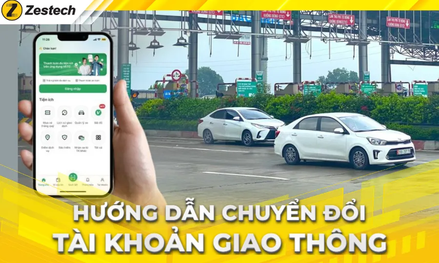 Hướng dẫn cách chuyển đổi tài khoản giao thông