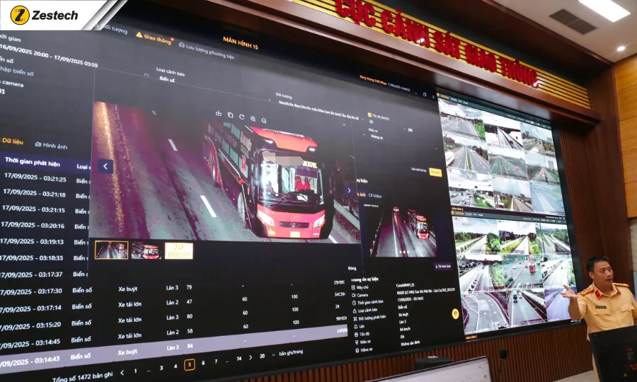 Trung tâm Thông tin Chỉ huy Cục Cảnh sát giao thông là cơ quan đầu não của hệ thông quản lý và giám sát giao thông trên Toàn quốc