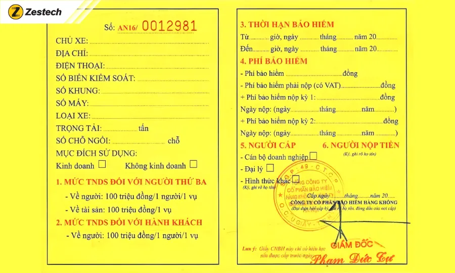 Bảo hiểm ô tô bắt buộc là bảo hiểm trách nhiệm dân sự của chủ xe cơ giới