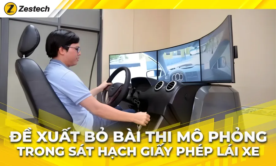 Bỏ bài thi mô phỏng: Đề xuất mới trong sát hạch GPLX 2025