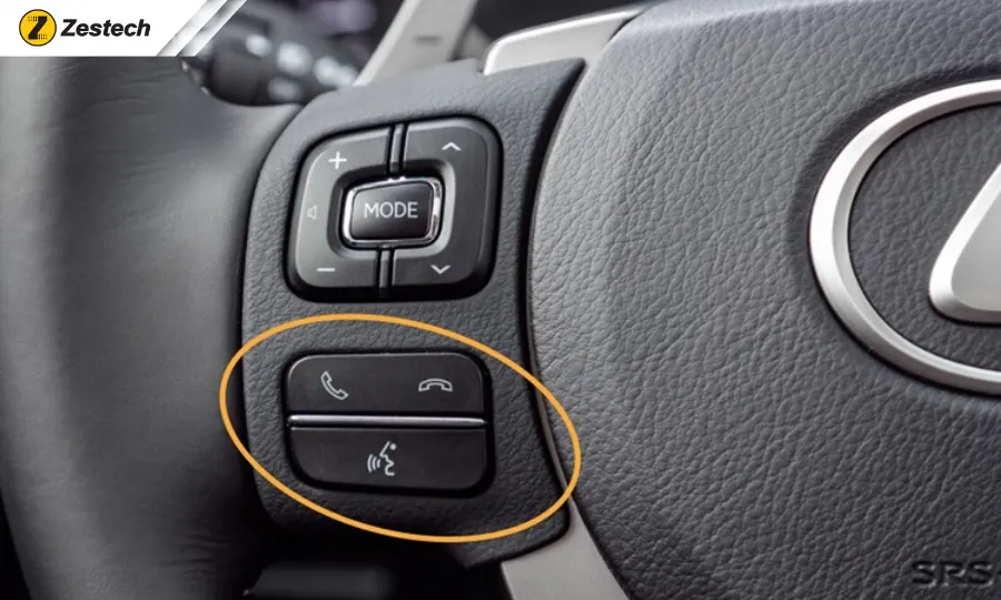 Các ký hiệu điều khiển trên vô lăng ô tô- Gọi điện & Kích hoạt giọng nói