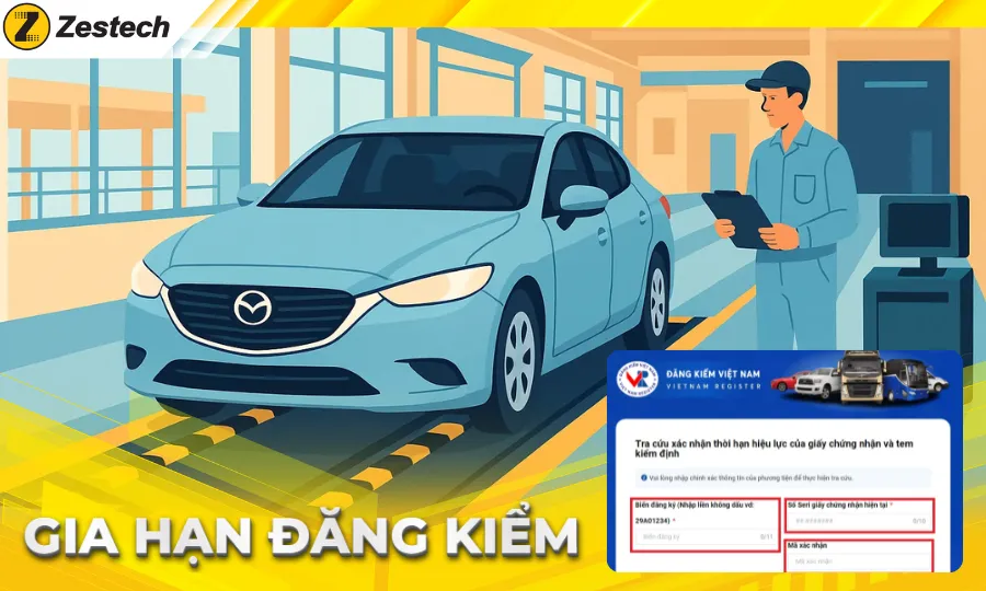 Gia hạn đăng kiểm ô tô: Điều kiện, thủ tục nhanh nhất