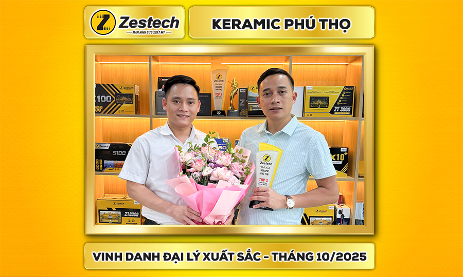 Vinh danh Keramic Phú Thọ – Đại lý xuất sắc tháng 10/2025 – Khu vực miền Bắc