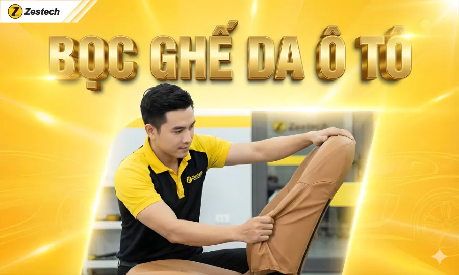 Hướng dẫn bọc ghế da ô tô tại nhà với 5 bước chuẩn kỹ thuật